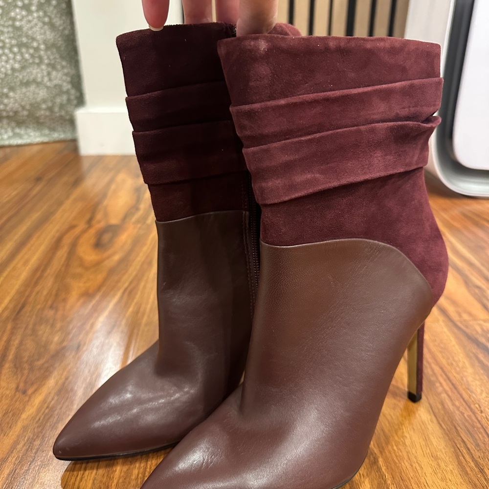 Elegant Burgundy Women's Booties